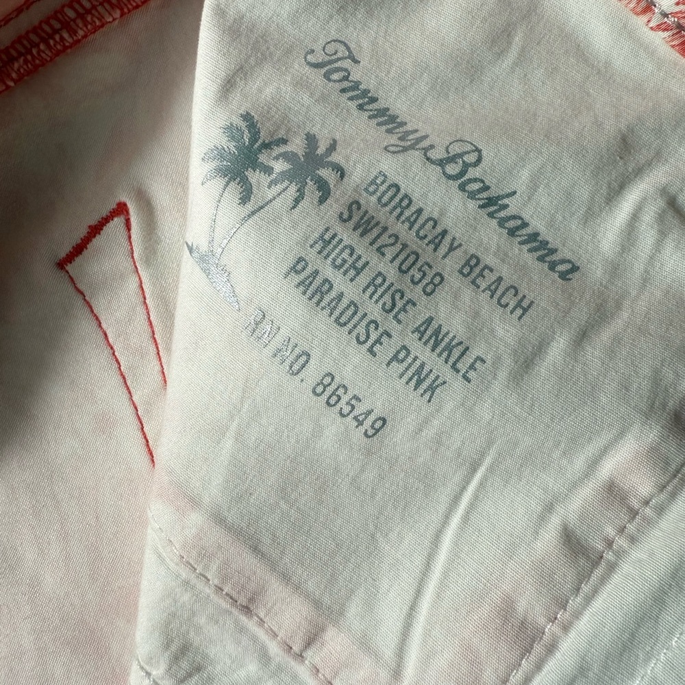 Tommy Bahama Boracay Beach High Rise Ankle Jeans Womens Sz 14 Floral Tropical - Picture 9 of 9